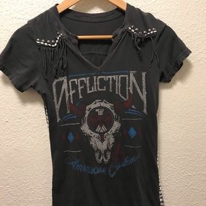 🖤Affliction tee women’s Small